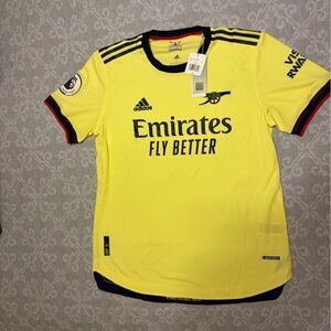 Adidas Arsenal Yellow Jersey with Navy Trim